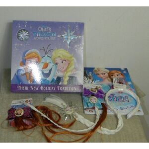 Disney FROZEN ADVENTURE Book & Ornament Coloring Book‎ Hair Extension Gift Set